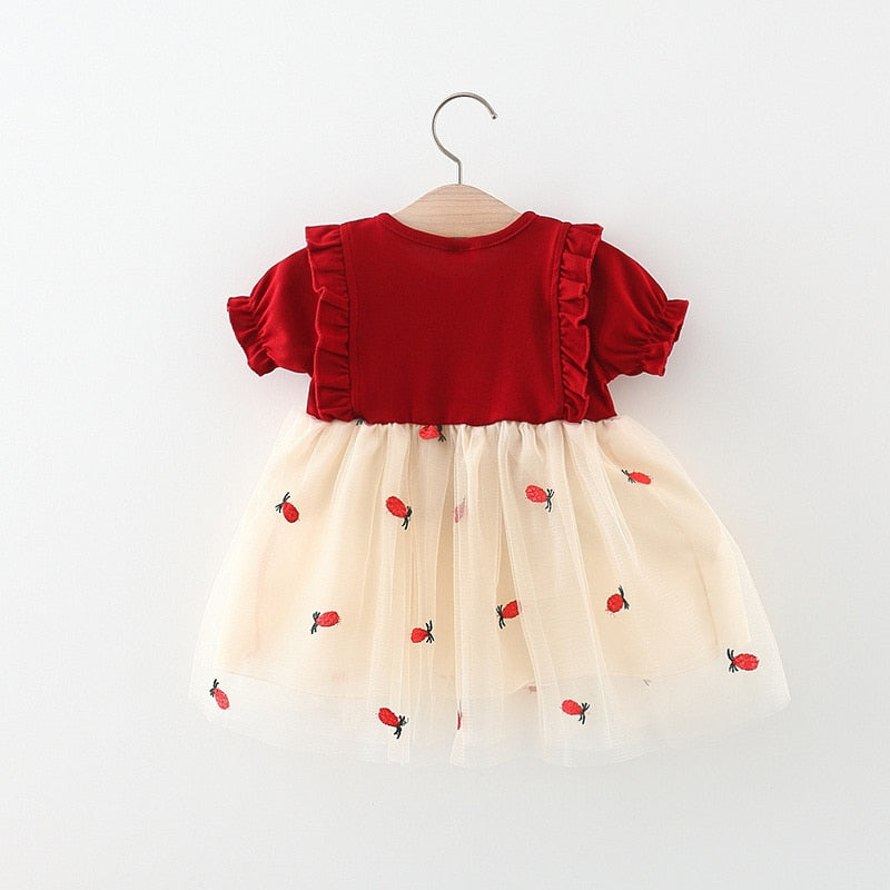 Infant lace summer party dress