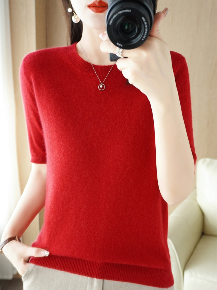 Spring Women's Cashmere Sweater.