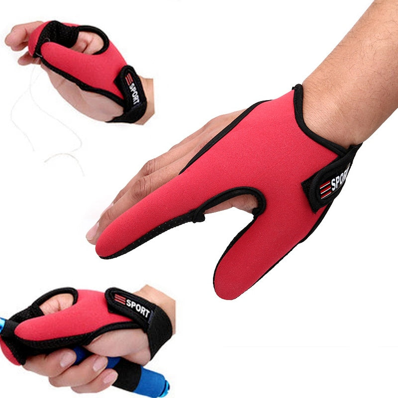 Anti-slip, breathable fishing gloves.