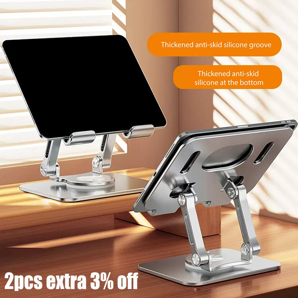 Foldable tablet stand.360-degree rotating