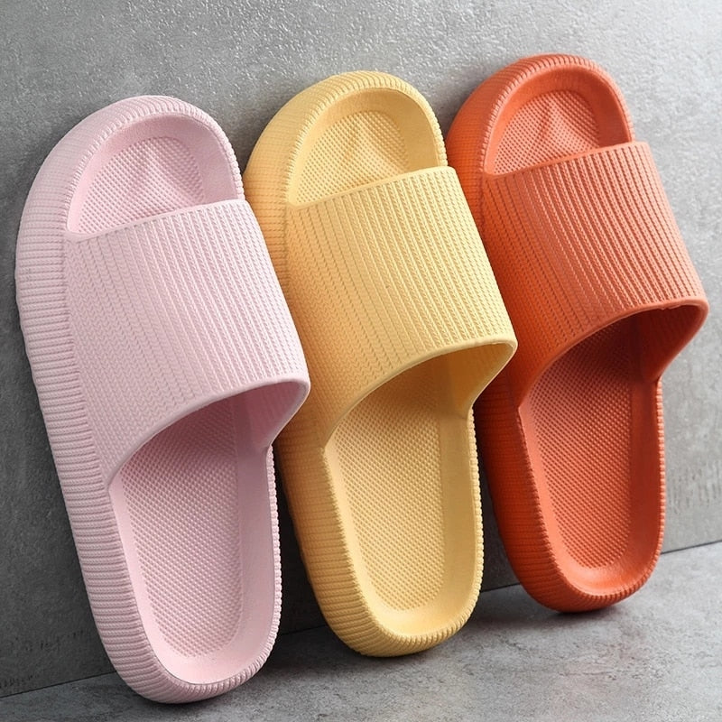 Thick platform EVA slippers for unisex, non-slip