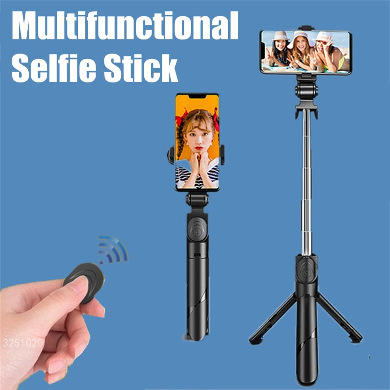Wireless selfie stick.360-degree rotating