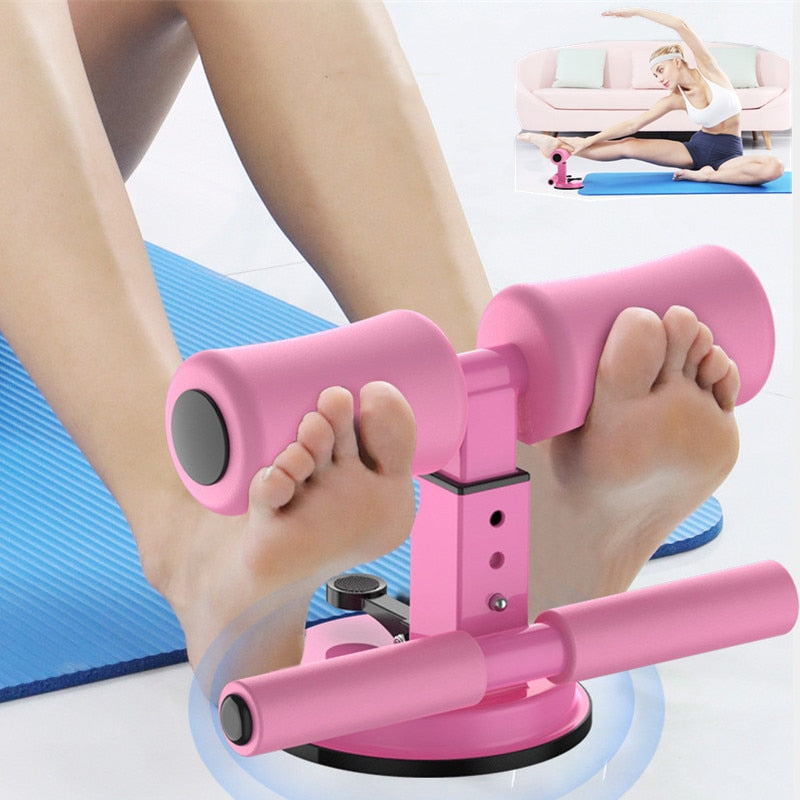 Suction cup sit-up bar.