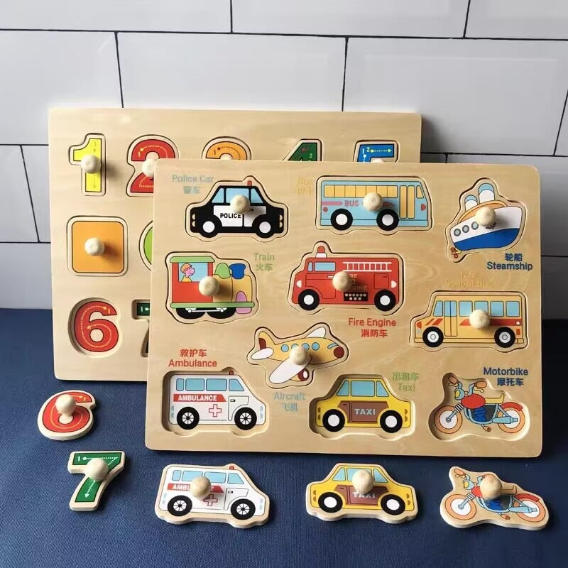 Montessori Wooden Puzzles for Kids