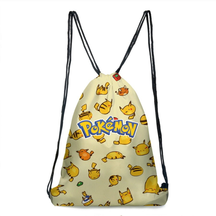 Pikachu Backpack with Anime Accessories