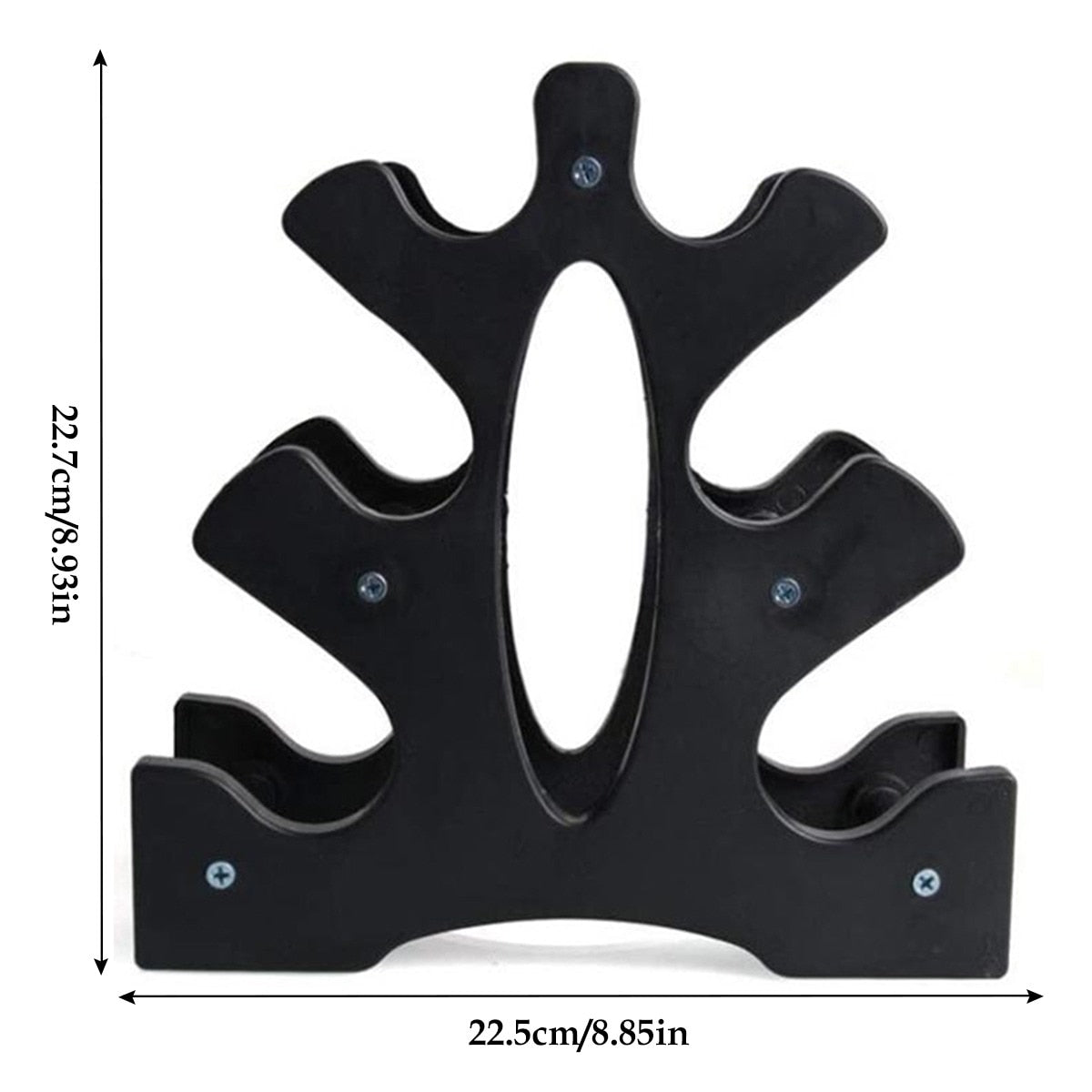 Triangle dumbbell stand for home