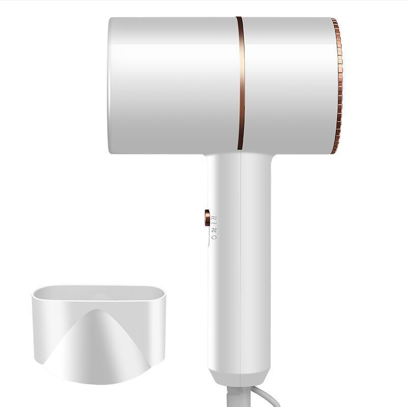 Foldable electric mini hair dryer.