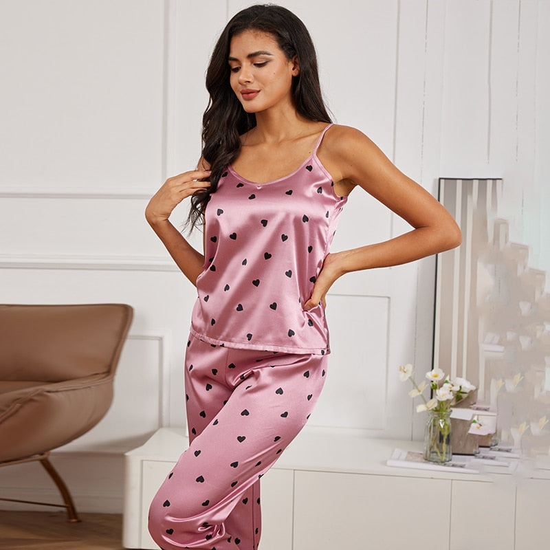 Satin Silk Sexy Pajama Set