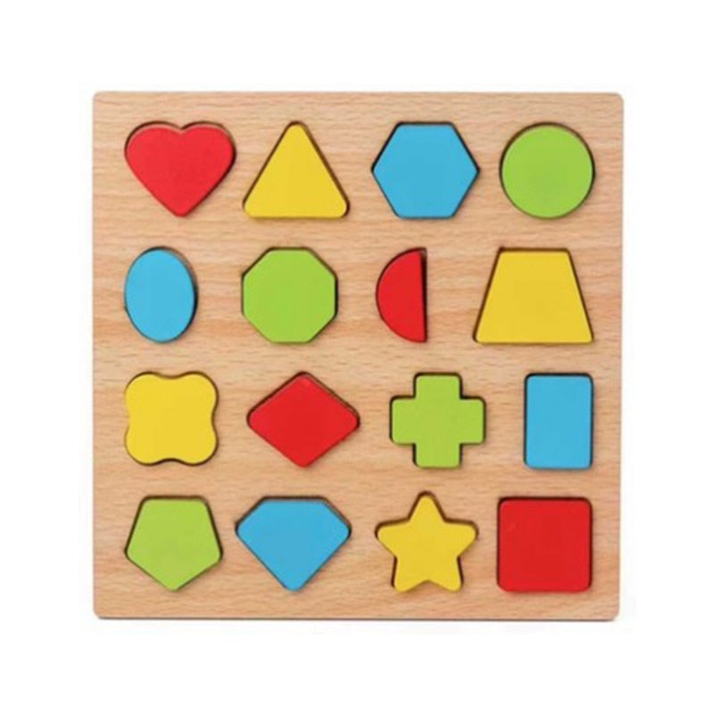 Montessori educational wooden puzzle toys