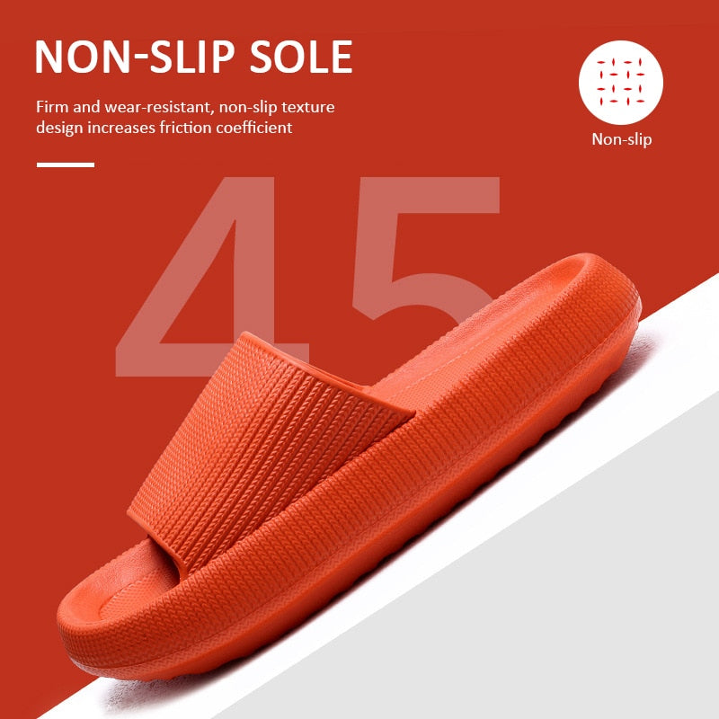 Thick platform EVA slippers for unisex, non-slip