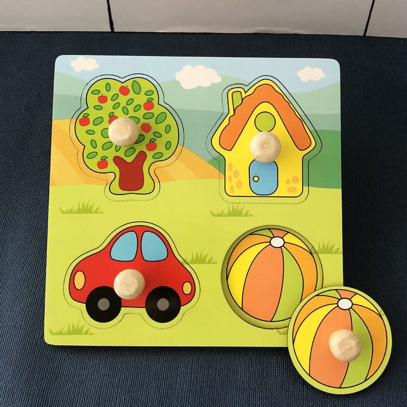 Montessori Wooden Puzzles for Kids