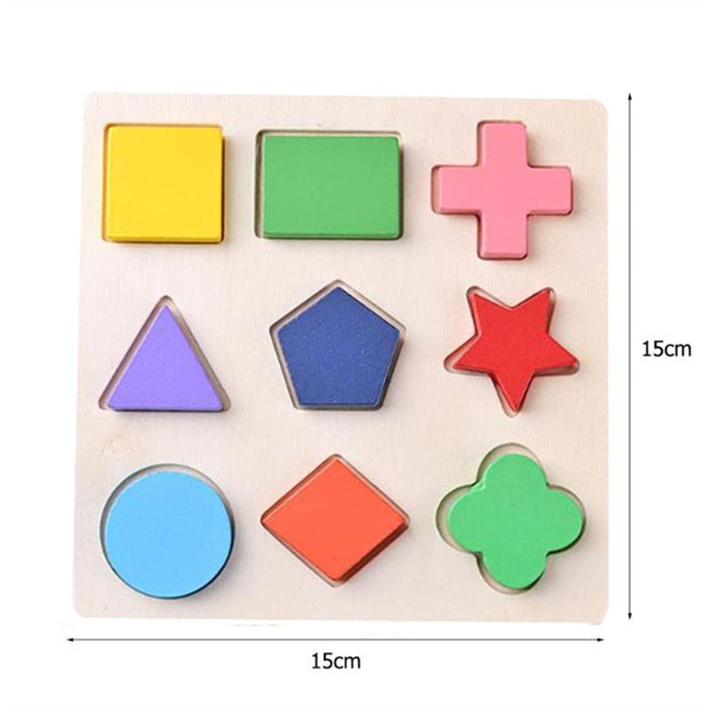 Montessori educational wooden puzzle toys