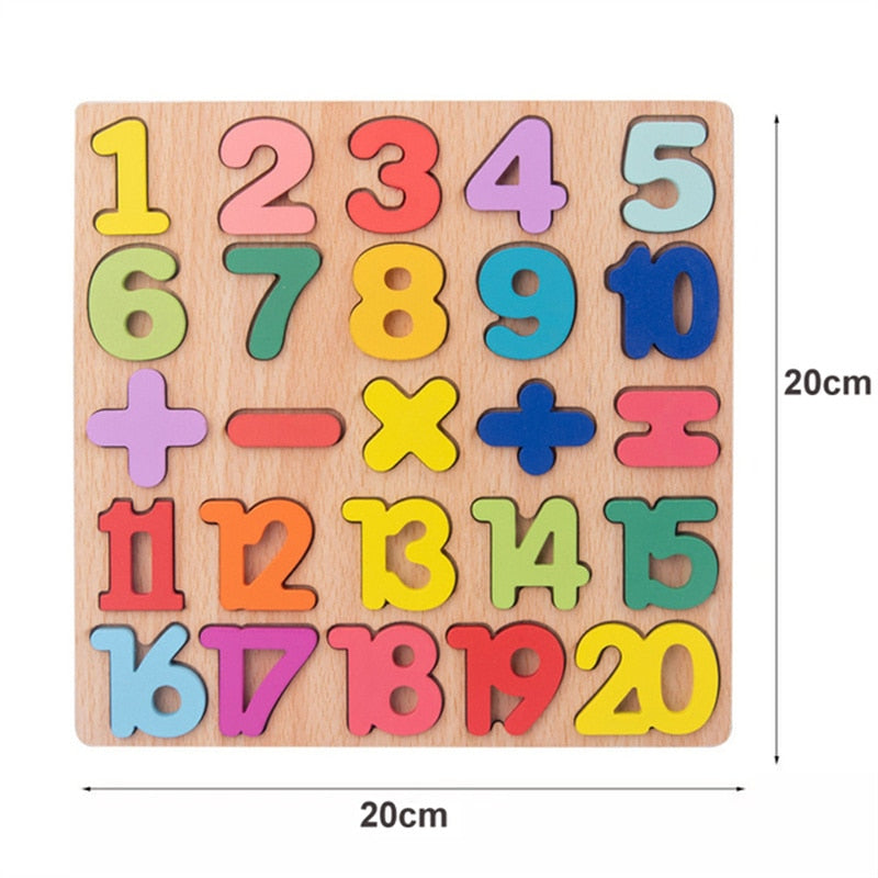 Montessori educational wooden puzzle toys