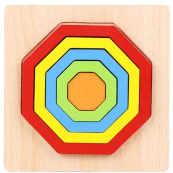 Montessori educational wooden puzzle toys