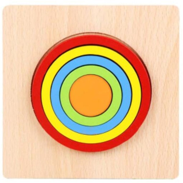 Montessori educational wooden puzzle toys