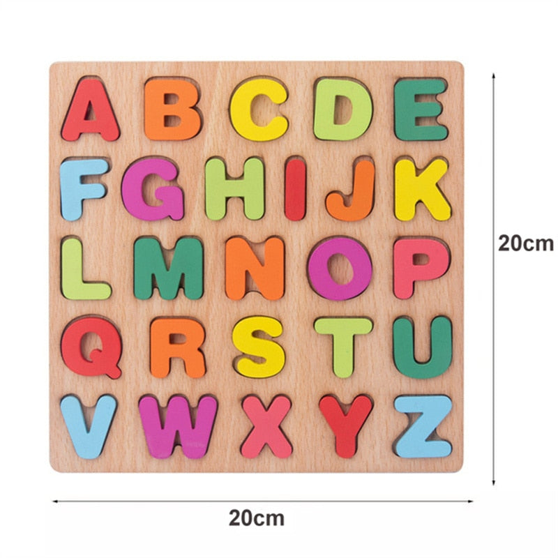 Montessori educational wooden puzzle toys