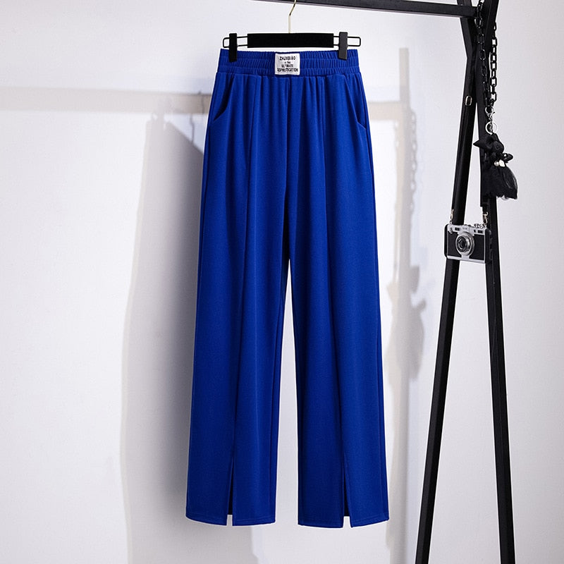 Oversized ice silk summer pants