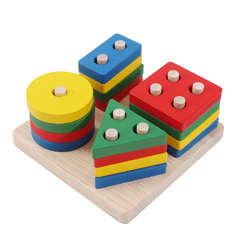 Montessori educational wooden puzzle toys