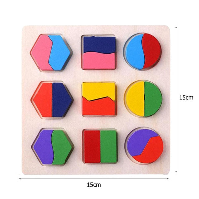 Montessori educational wooden puzzle toys