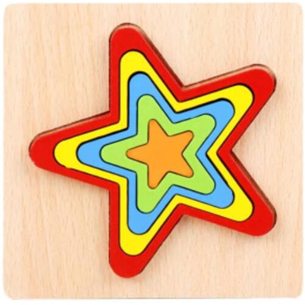 Montessori educational wooden puzzle toys