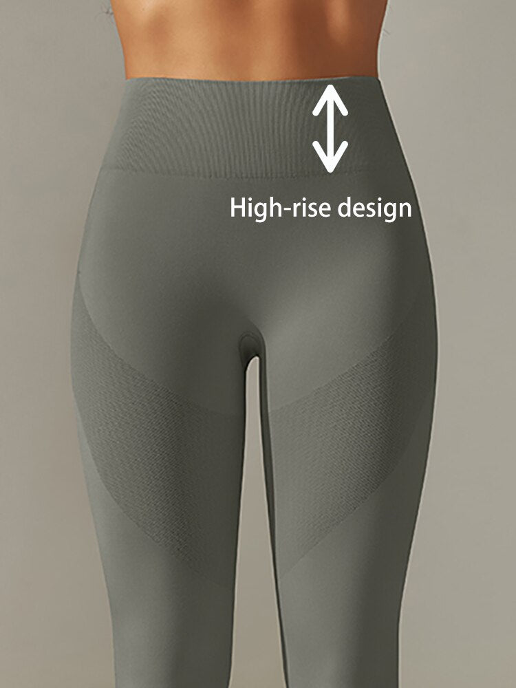 Seamless High-Waist Yoga Leggings