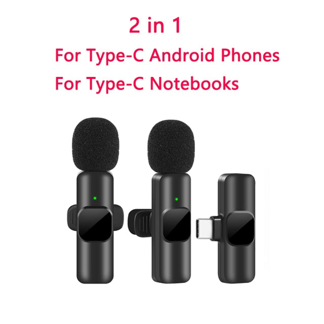 Portable Wireless Lavalier Microphone.