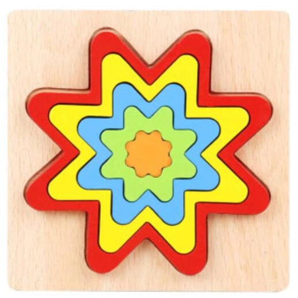 Montessori educational wooden puzzle toys