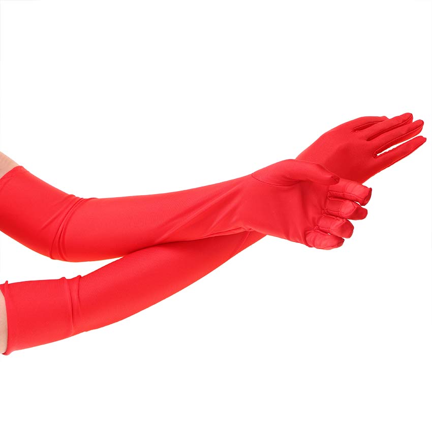 Long opera gloves for prom.