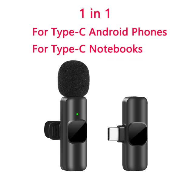 Portable Wireless Lavalier Microphone.